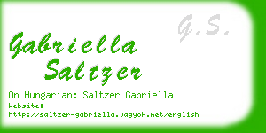 gabriella saltzer business card
